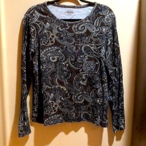 St. John’s Bay long sleeve paisley shirt